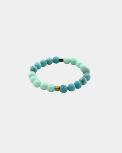 Hope & Positivity - Turquoise, Amazonite, Hematite - Gemstone Bracelet