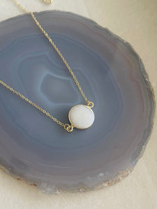 Minimal Fresh Water Pearl Necklace - Gold