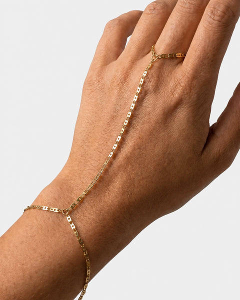 Minimal Hand Chain - Gold