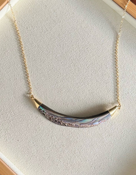 Abalone Necklace - Gold