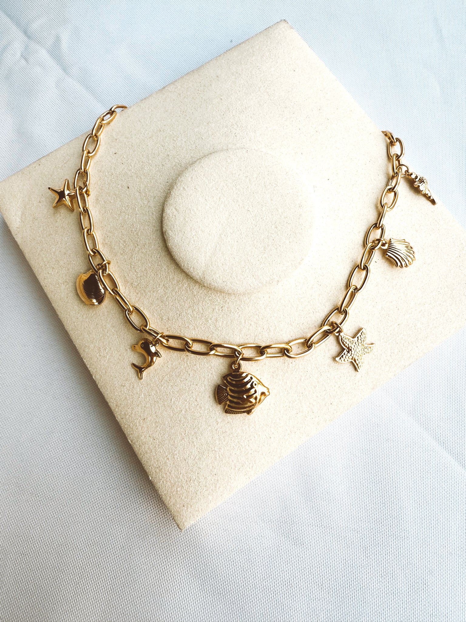 Ocean Charm Necklace II - Gold