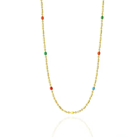 Rainbow Necklace - Gold
