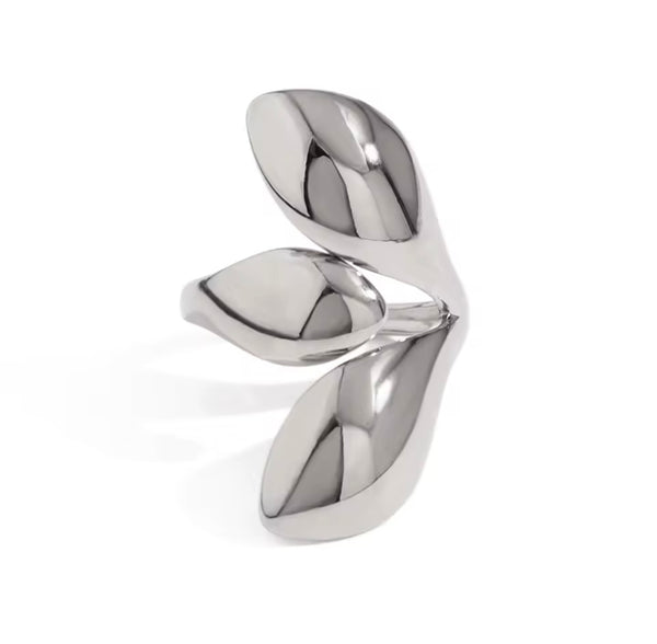 Bold Statement Ring - Silver & Gold