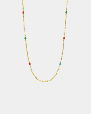 Rainbow Necklace - Gold