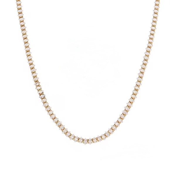 Moissanite Necklace - Gold