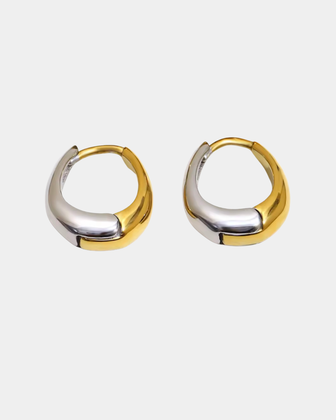 Gold and Silver Versatile Hoop Earrings