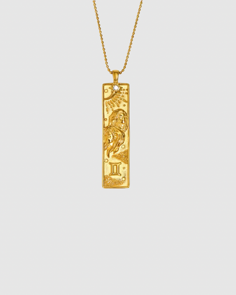 Zodiac Sign Necklace - Astrology - Gold