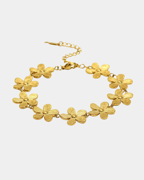 Flower Bracelet - Gold