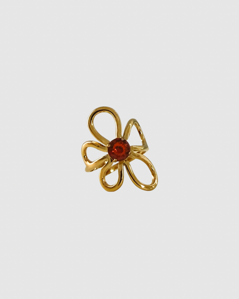 Flower Statement Ring - Gold