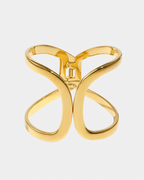 Exaggerated Cuff Bracelet - Gold