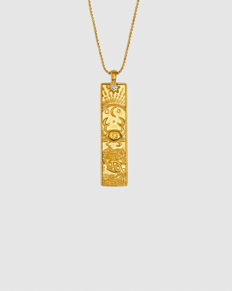 Zodiac Sign Necklace - Astrology - Gold
