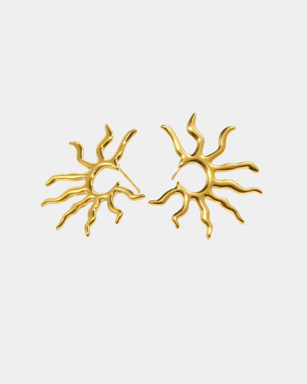 Sun Earrings - Gold