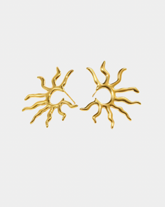 Sun Earrings - Gold