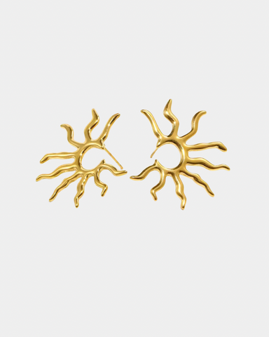 Sun Earrings - Gold
