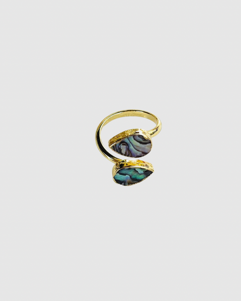 Abalone Ring - Gold - Adjustable