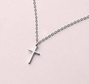 Cross Necklace - Silver