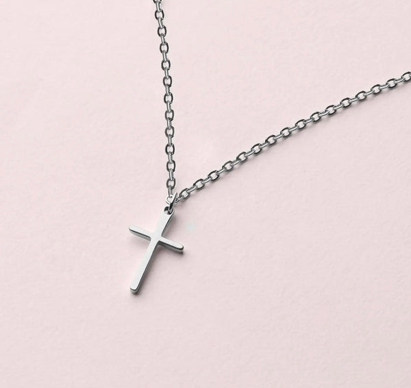 Cross Necklace - Silver