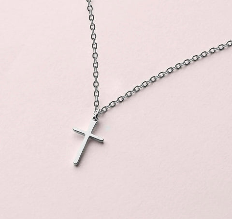 Cross Necklace - Silver