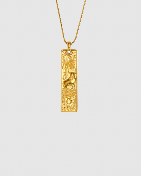Zodiac Sign Necklace - Astrology - Gold