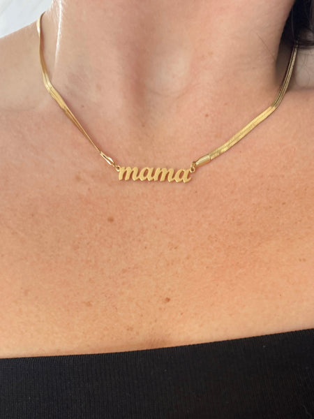 Mama Necklace - Gold & Silver
