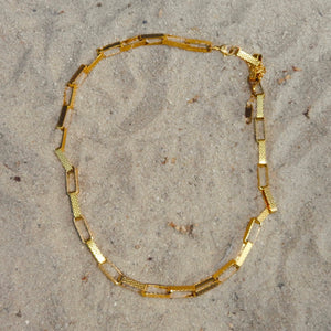 Thick Link Chain Necklace - Gold