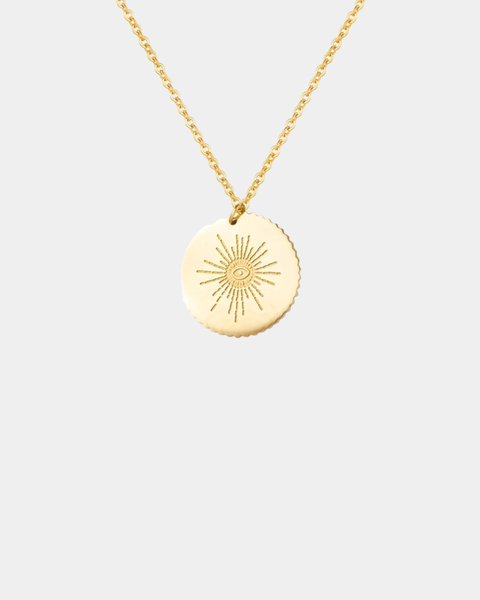 The Sun Coin Necklace - Gold