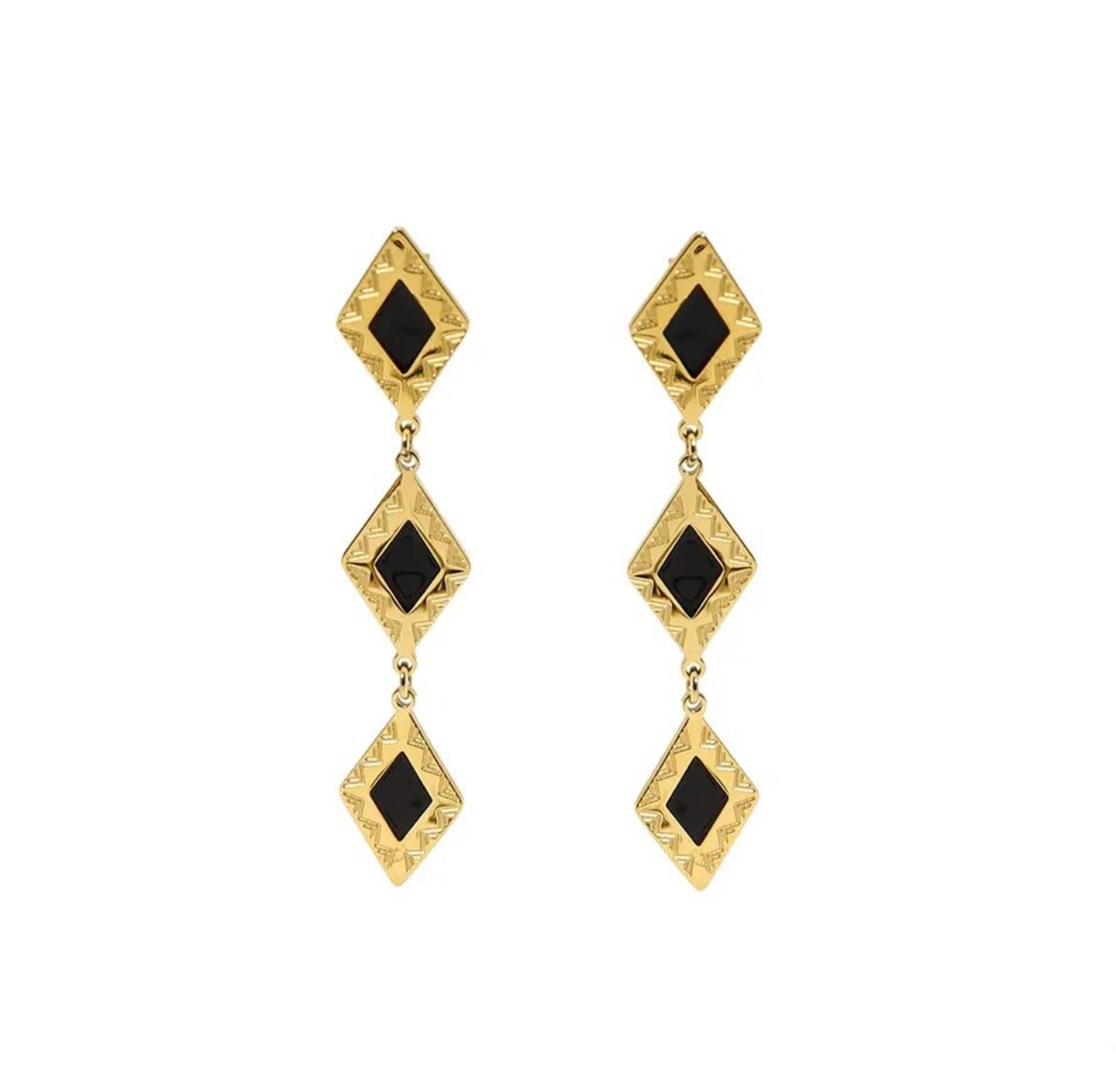 Helen Drop Earrings - Gold