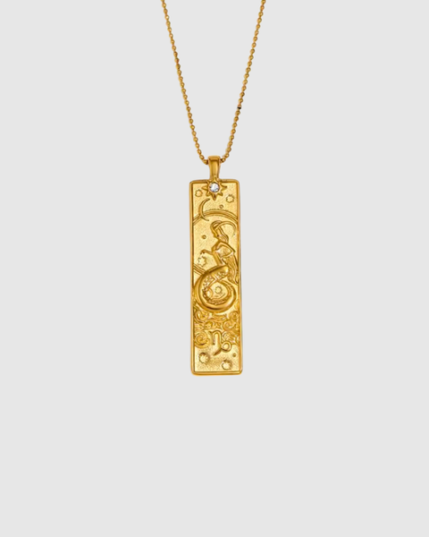 Zodiac Sign Necklace - Astrology - Gold