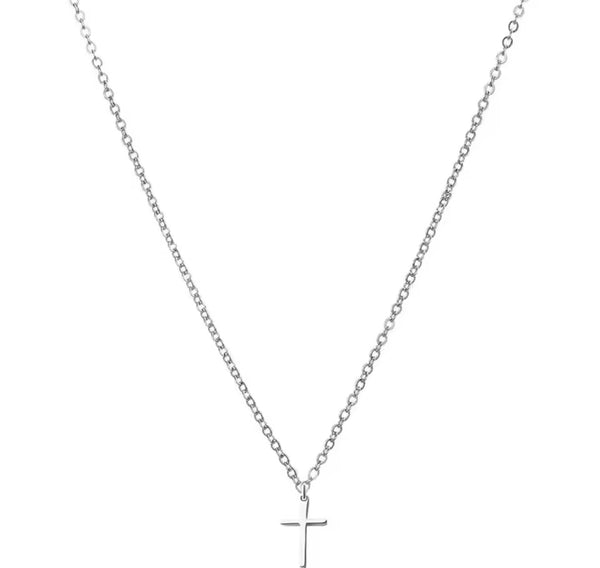 Cross Necklace - Silver