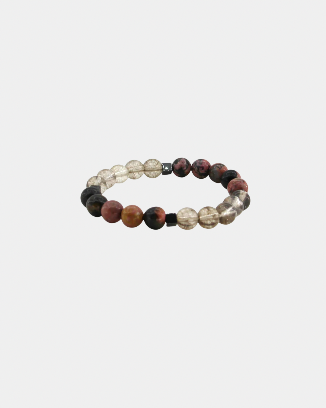 Compassion - Rhodonite, Smoky Quartz, Hematite  - Gemstone Bracelet