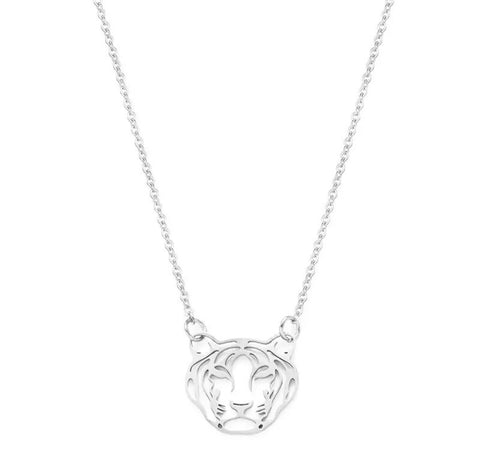 The Tiger Necklace - Silver