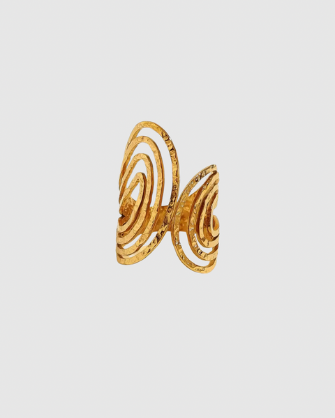 Abstract Ring - Gold