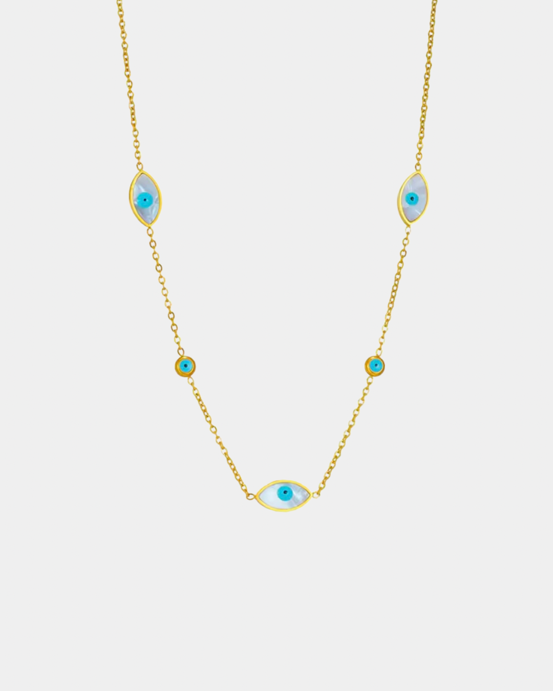 Evil Eye Protection Necklace - Gold