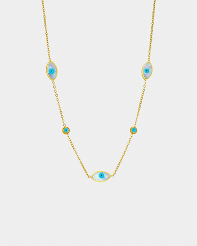 Evil Eye Protection Necklace - Gold