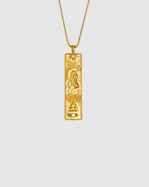 Zodiac Sign Necklace - Astrology - Gold