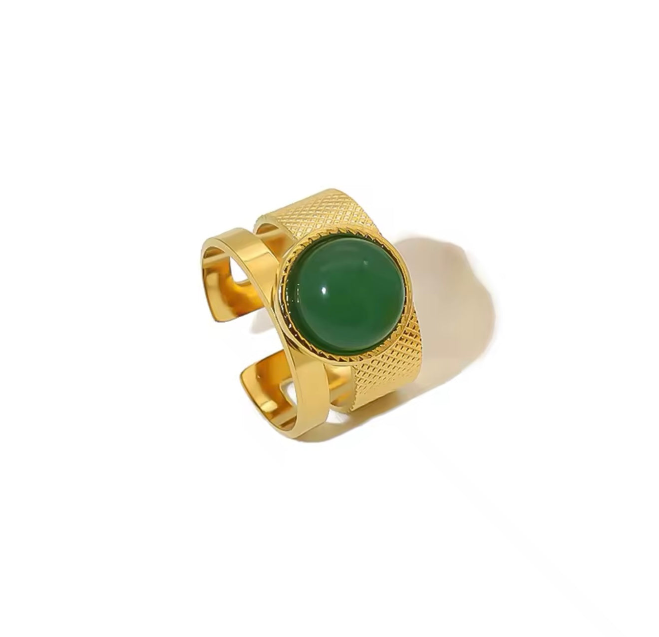 Jade Ring - Gold