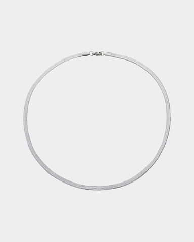 Snake Chain Necklace - Silver