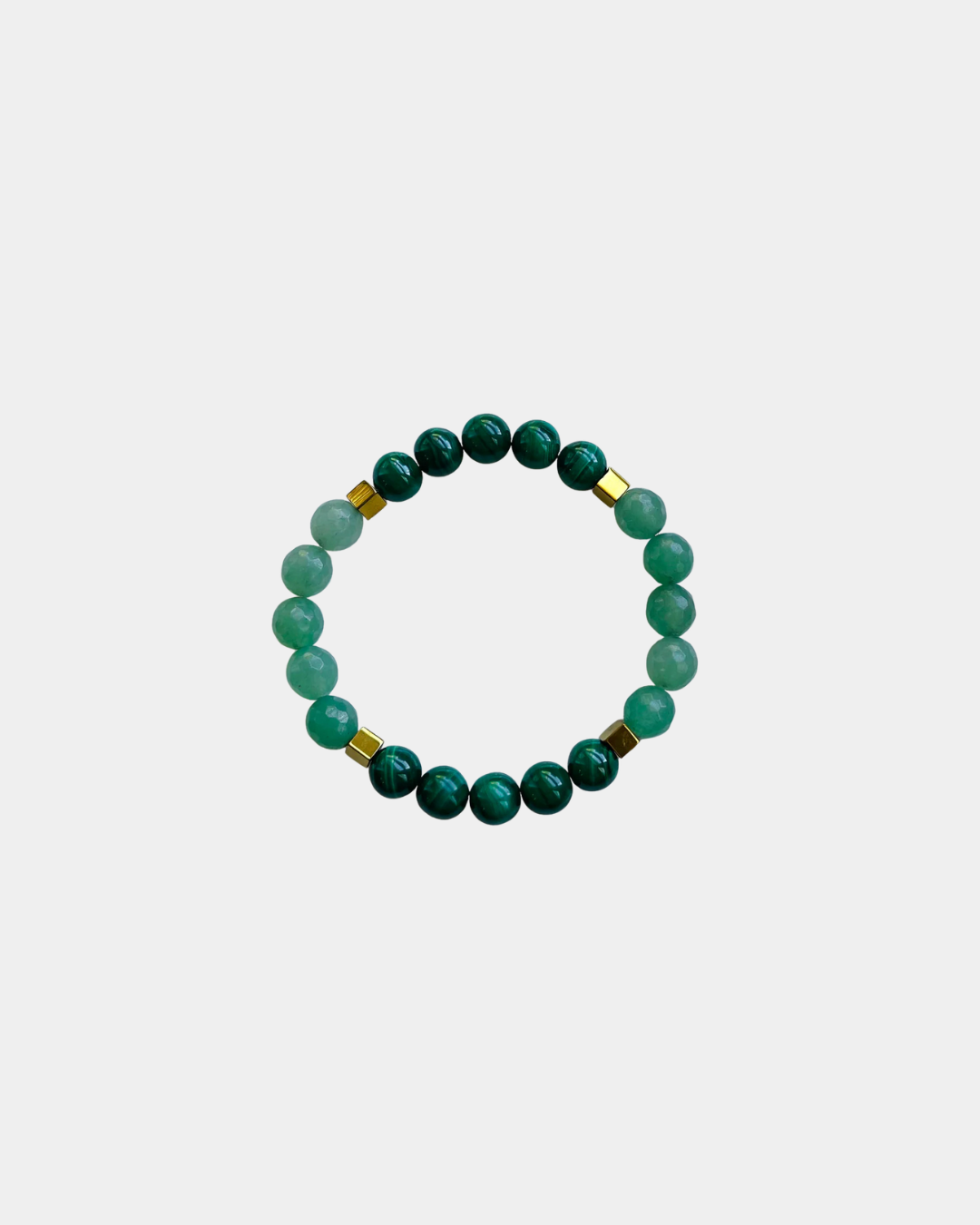 Abundance - Malachite, Green Aventurine, Hematite - Gemstone Bracelet