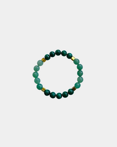 Abundance - Malachite, Green Aventurine, Hematite - Gemstone Bracelet