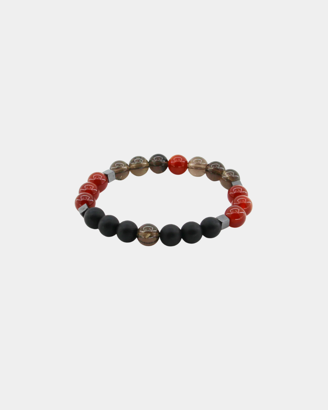 Boost Your Sexual Energy - Smoky Quartz, Carnelian, Obsidian, Hematite - Gemstone Bracelet
