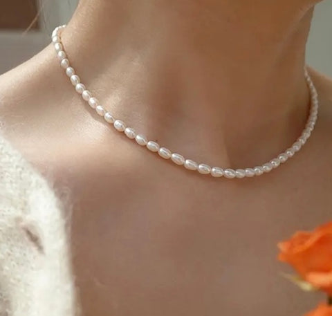 Pearl Necklace - Gold