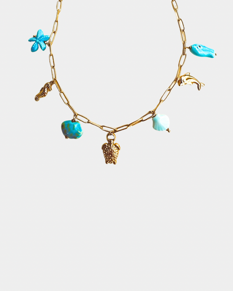 Coronado Charm Necklace - Gold