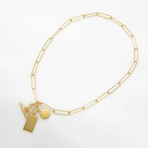 Chunky Link Chain Necklace - Gold