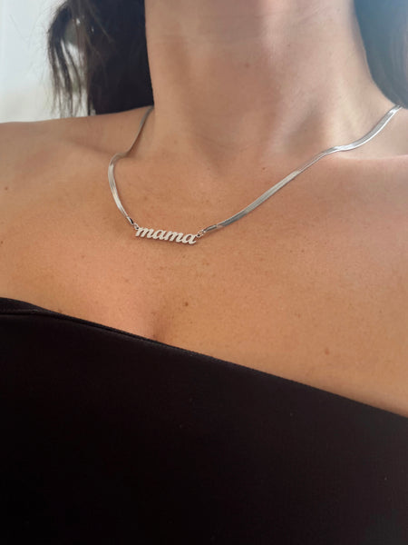 Mama Necklace - Gold & Silver