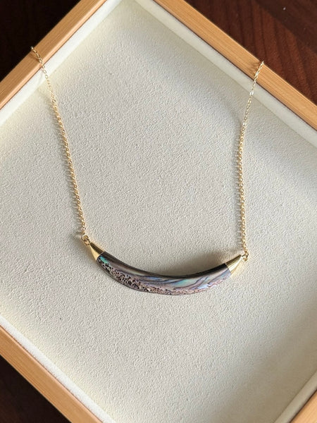 Abalone Necklace - Gold