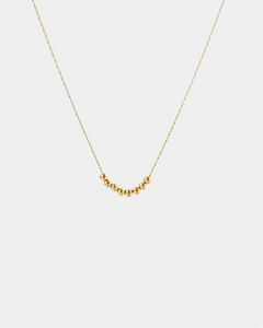 Minimal Necklace with Gold Beads - Gold