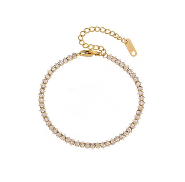 Moissanite Bracelet - Gold