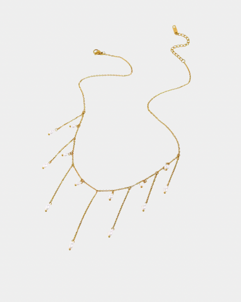 Cover Me In Pearls Necklace - Gold