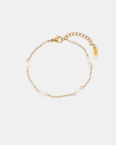 Tiny Pearls Bracelet - Gold