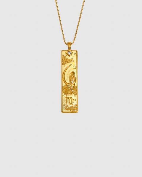 Zodiac Sign Necklace - Astrology - Gold
